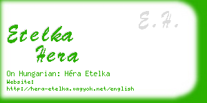 etelka hera business card