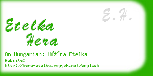 etelka hera business card